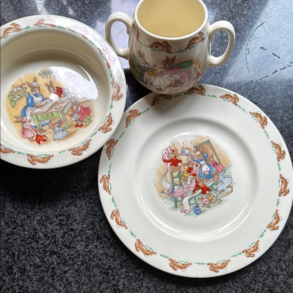 Bunnykins 3 piece dinner set